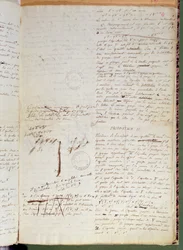 Ms 2108 f.4 Escritos sobre las condiciones para resolver una ecuación por radicales, 1832